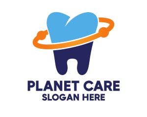 Dental Planet Clean Tooth logo design