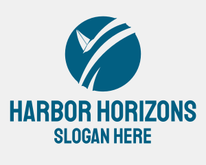 Marine Sailboat Beach logo