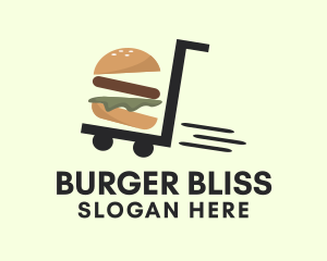 Hamburger Food Delivery logo