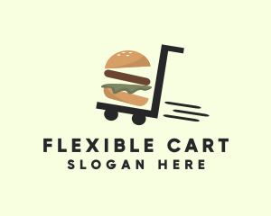 Hamburger Food Delivery logo design