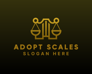 Law School Scales logo design