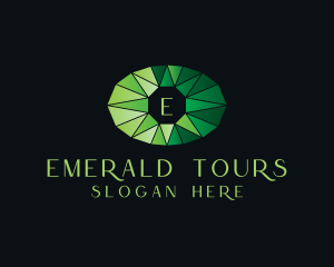 Precious Jewelry Emerald Gemstone   logo design