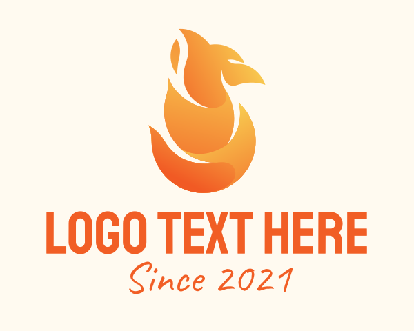 Fiery logo example 3