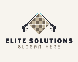 Tile Floor Pressure Wash logo design