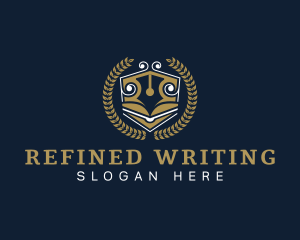 Writing University Education logo design