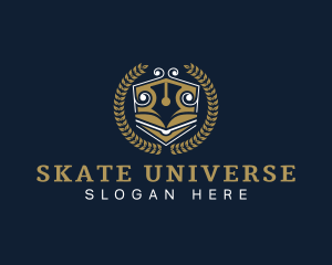 Writing University Education logo design