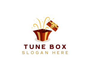 Gift Box Present logo design