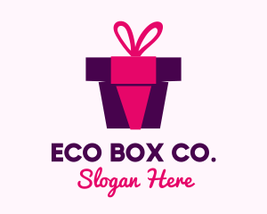 Gift Box Present  logo design