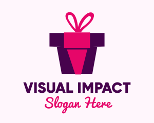 Gift Box Present  logo design