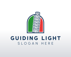 Italy Pisa Tower  logo design