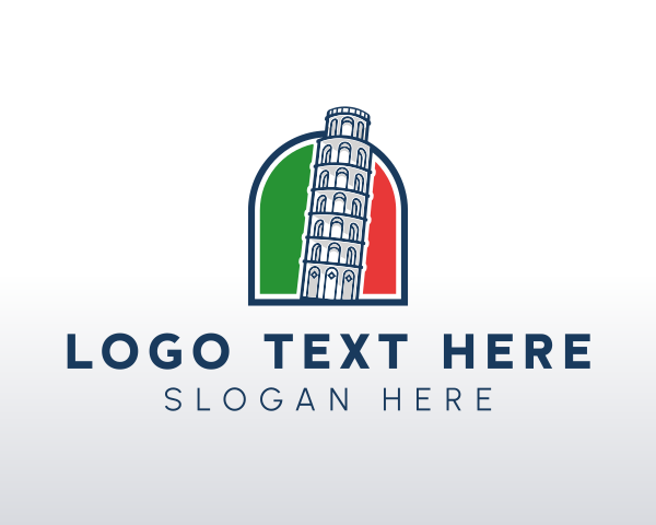 Italian Flag logo example 4