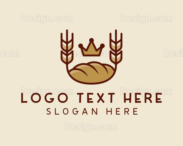 Wheat Bread Loaf Logo