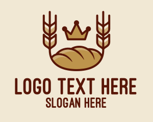 Grains - Wheat Bread Loaf logo design