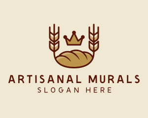 Wheat Bread Loaf  logo design