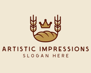 Wheat Bread Loaf  logo design