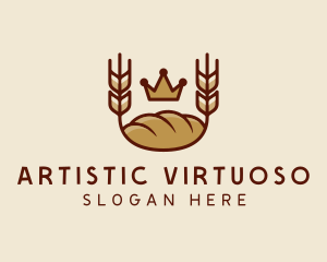 Wheat Bread Loaf  logo design