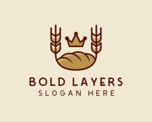 Wheat Bread Loaf  logo design