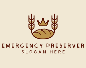 Wheat Bread Loaf  logo design