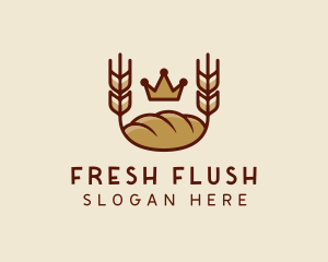 Wheat Bread Loaf  logo design