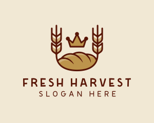 Wheat Bread Loaf  logo design