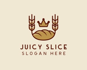 Wheat Bread Loaf  logo design