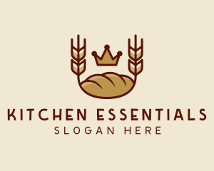 Wheat Bread Loaf  logo design