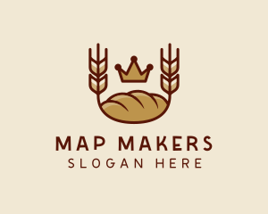 Wheat Bread Loaf  logo design