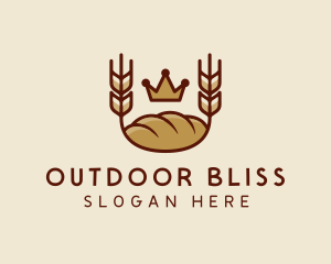 Wheat Bread Loaf  logo design