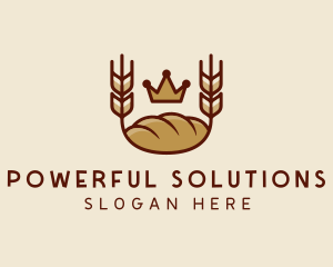 Wheat Bread Loaf  logo design