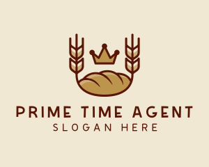 Wheat Bread Loaf  logo design