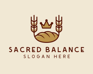 Wheat Bread Loaf  logo design