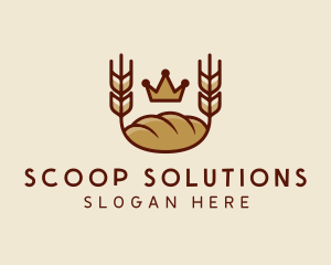 Wheat Bread Loaf  logo design