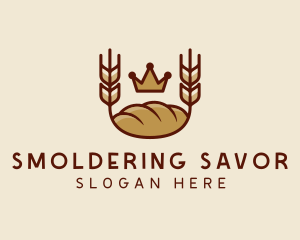 Wheat Bread Loaf  logo design