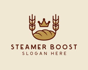 Wheat Bread Loaf  logo design