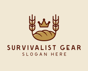 Wheat Bread Loaf  logo design