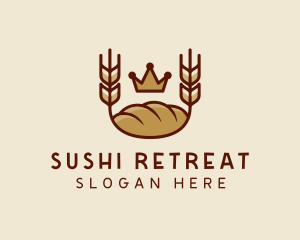 Wheat Bread Loaf  logo design