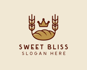 Wheat Bread Loaf  logo design