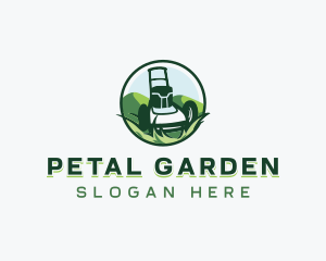 Grass Lawn Mower logo design