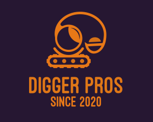 Excavator Digging Machine logo design