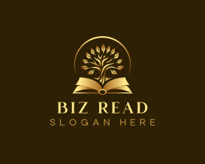 Luxury Book Tree logo design