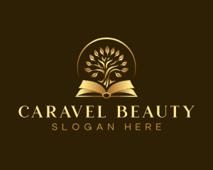 Luxury Book Tree logo design