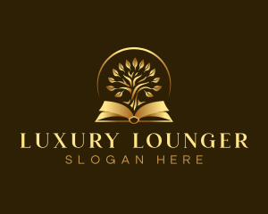 Luxury Book Tree logo design