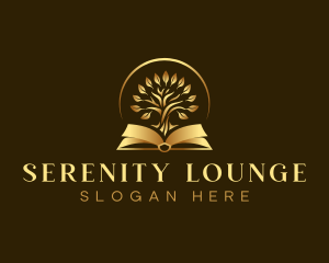 Luxury Book Tree logo design