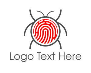 Red Fingerprint Bug logo