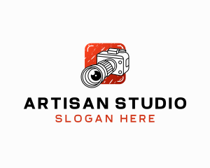 Camera Lens Photography Studio logo design