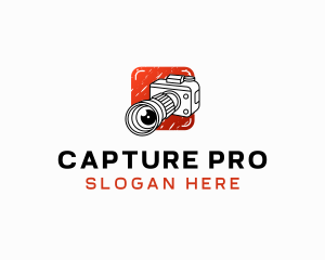 Camera Lens Photography Studio logo design