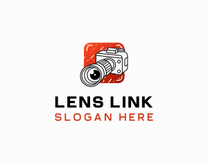 Camera Lens Photography Studio logo design