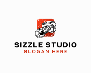 Camera Lens Photography Studio logo design