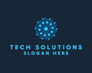 Tech Company Software logo design