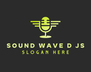 Podcast Mic Sound logo design